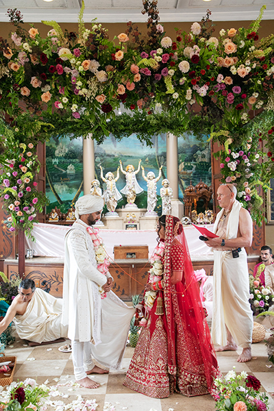 Learn about Hare Krishna weddings at ISKCON temples