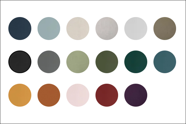 A bunch of different colors are in a circle